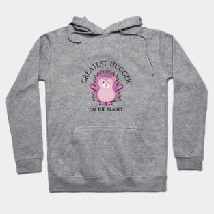 HEDGEHOG - Greatest Hugger on the Planet (white background) Hoodie